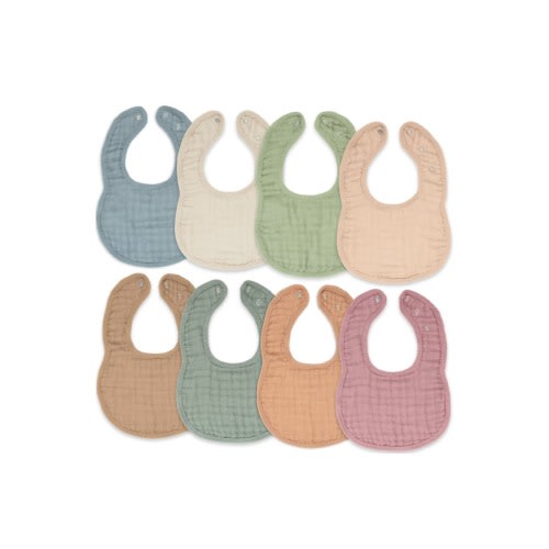 Muslin Bibs - Pack of 8