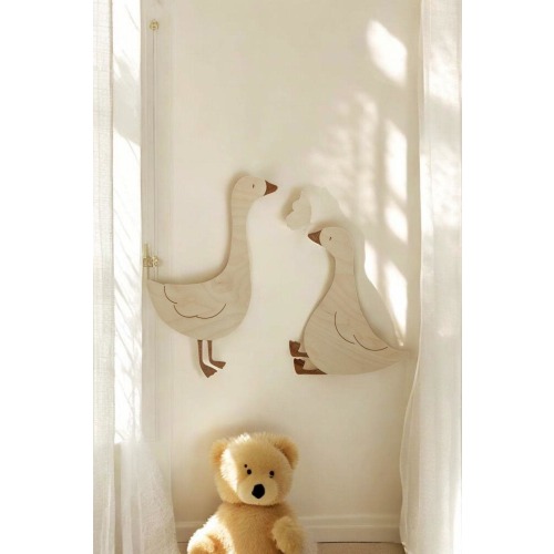 Wooden Geese Set | Custom Wooden Animal Decor | Wooden Animal Wall Art | Custom Home Decor | Goose Decoration Set