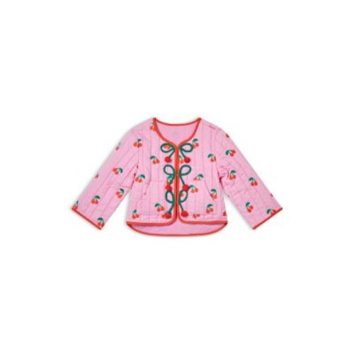 Girls' Cherries Embroidered Quilted Jacket - Baby
