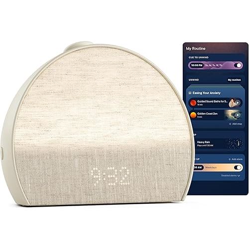 Hatch Restore 3 Sound Machine, Smart Light (Putty) - White Noise, Screen-Free Sleep Routine