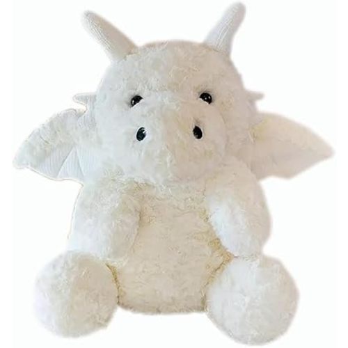 Dragon Stuffed Animals Soft Plush Cute Dragon Doll for Boys Girls 7.8in (Corn Dragon White)