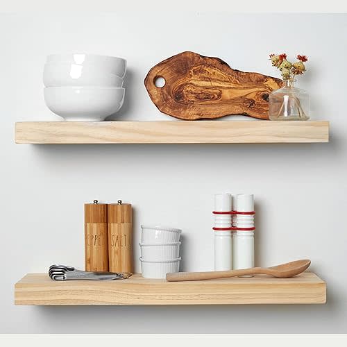 Floating Shelves - 24 inch - Unfinished - No Stain - DIY