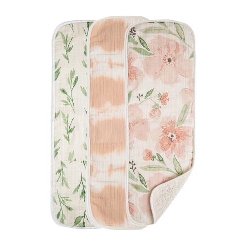 3-Pack Cotton Baby Burp Cloth Set