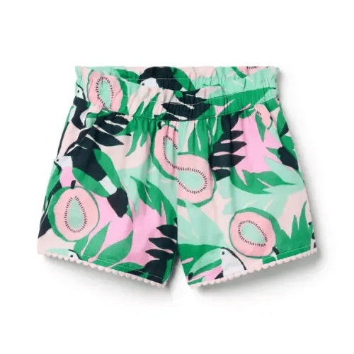 Girl Soft Rose Toucan Toucan Ruffle Short by Janie and Jack