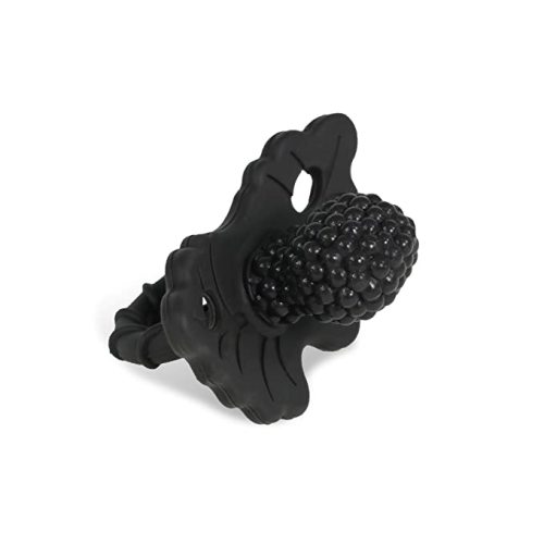 Amazon.com : RaZbaby RaZberry Silicone Baby Teether Toy - BerryBumps Soothe Babies Sore Gums - Infant Teething - Hands Free Design - BPA Free - Easy-to-Hold Design - Teething Relief Pacifier - Fruit Shape - Black : Baby
