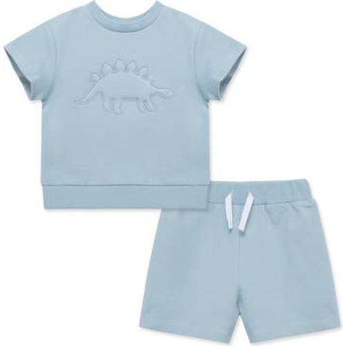 Dino Stretch Organic Cotton Top & Shorts Set, 18M