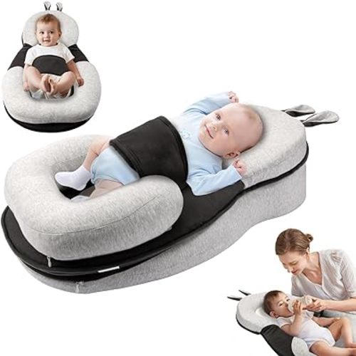 Joehea Baby Lounger,Dual-Function Removable Machine-Washable Pad, Lightweight & Portable