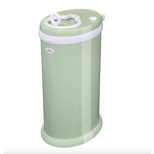 stainless steel diaper pail in Sage