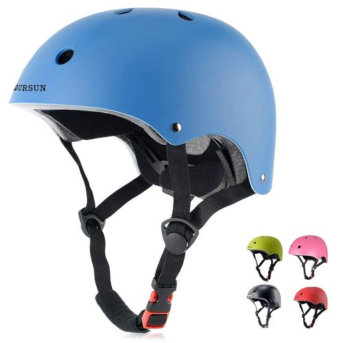 Kids Bike Helmet Ventilation & Adjustable Toddler Helmet for Ages 2-14 Kids Boys Girls Multi-Sport Helmet for Skateboard Roller Skateing Bicycle Scooter blance Bike