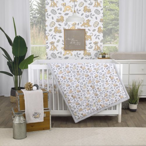 Disney NoJo Disney Lion King Daddy's Little Simba and Nala 6 Piece Crib Bedding Set | Wayfair