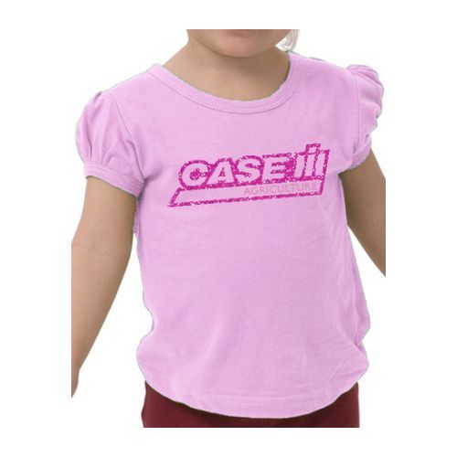 Infant Pink Short Sleeve Pleated JerseyTee - 170033 » Case IH Licensed Products