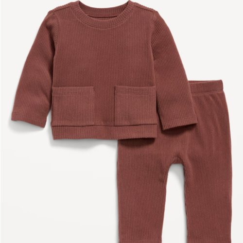 Ribbed Pocket T-Shirt and Pants Set for Baby | Old Navy
