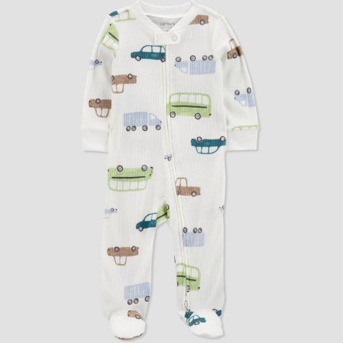 Carter's Just One You®️ Baby Boys' Vehicles Sleep N' Play - Ivory 6m
