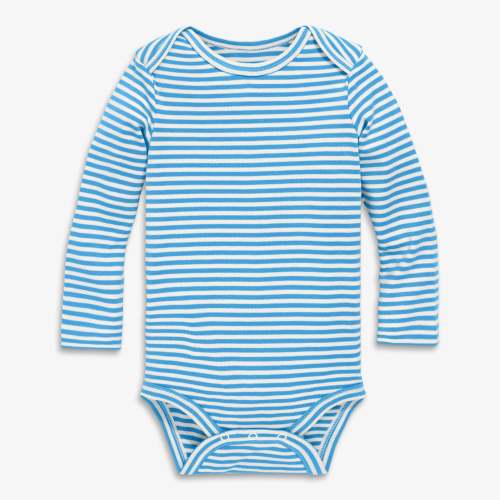 Long sleeve babysuit in stripe - Any Color