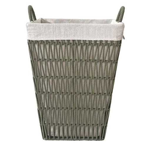 Polyester Rope Laundry Hamper, Sage
