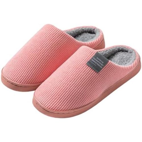 Slippers For Women Indoor Women's Warm Memory Foam Comfortable House Slipper Closed Toe with Anti-Skid Rubber Sole for Outdoor