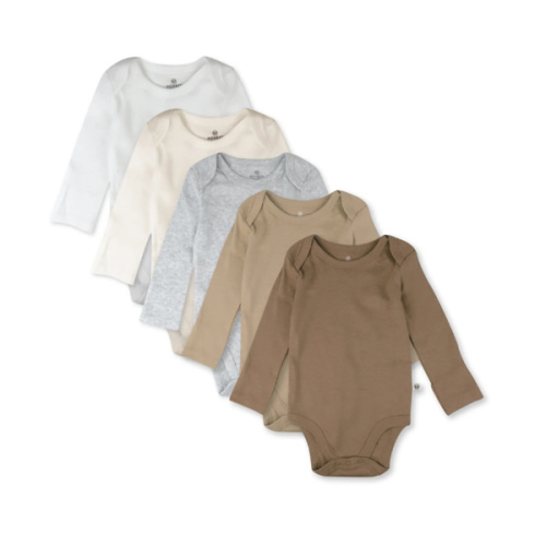 5-Pack Organic Cotton Long Sleeve Bodysuits | Honest Baby Clothing