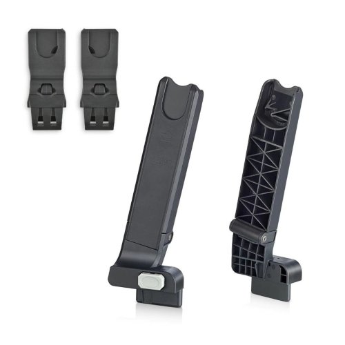 Qool Car Seat Rear Adapter - Maxi Cosi/Cybex/Nuna - Gray