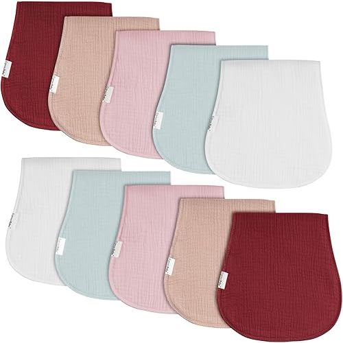 Muslin Burp Cloths 10 Pack