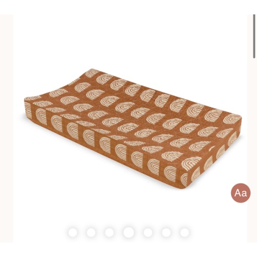 Babyletto Quilted Changing Pad Cover in GOTS Certified Organic Muslin Cotton