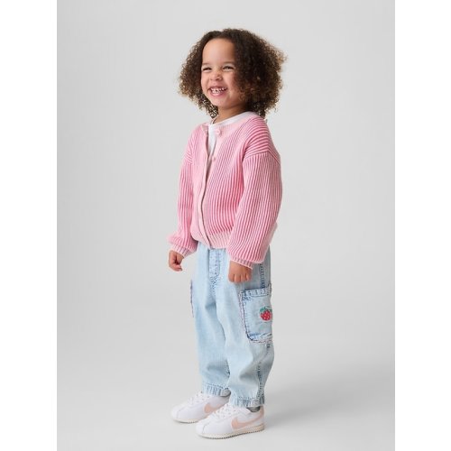 Baby & Toddler Strawberry Pull-On Barrel Cargo Jeans