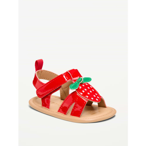 Strawberry Patent Sandals for Baby