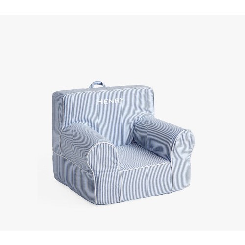 My First Anywhere Chair®, Chambray Blue Oxford Stripe