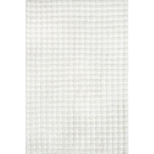 Nuloom Jeni Cozy Plush Solid Faux Rabbit Pet Friendly Premium Machine Washable Area Rug, 7' 6" x 9' 6", Off White