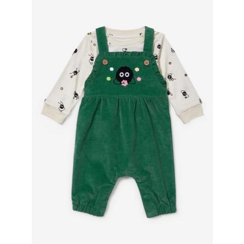 Studio Ghibli Spirited Away Soot Sprite Infant Shirt and Overall Set - BoxLunch Exclusive | BoxLunch