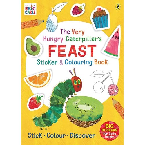 The Very Hungry Caterpillar’s Feast Sticker and Colouring Book Paperback – August 3, 2023