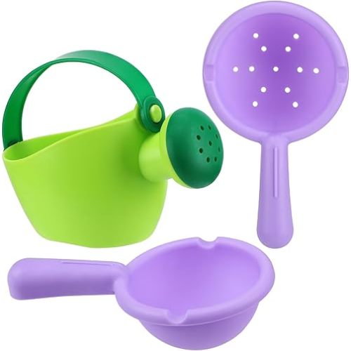 Small Soft Bath Toys for Toddlers 1-3 - Super Easy to Clean Water Table Toys Baby Tub Swimming Pool Toy Fun Tactile Training Newborn Gifts, 3Packs (Green)