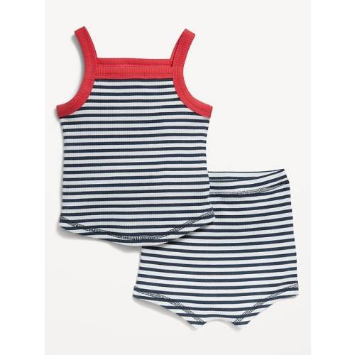 Ribbed Cami Top and Shorts Set for Baby
