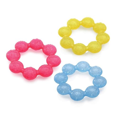 Nuby IcyBite Soother Ring Teether, Colors May Vary