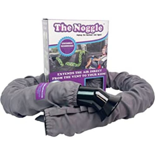 The Noggle, 6ft - Kid's Personal Air Conditioning System, Made in USA, Directs Cool Air to Children in The Backseat - Air Conditioning Vent Hose for Vehicles, Making The Back Seat Cool Again - Grey
