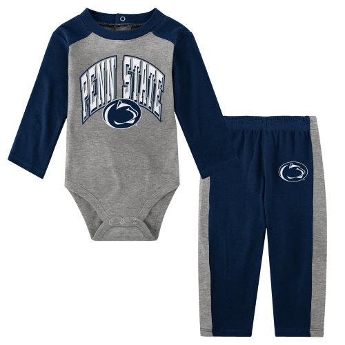 Newborn & Infant Navy Penn State Nittany Lions Rookie of the Year Long Sleeve Bodysuit & Pants Set