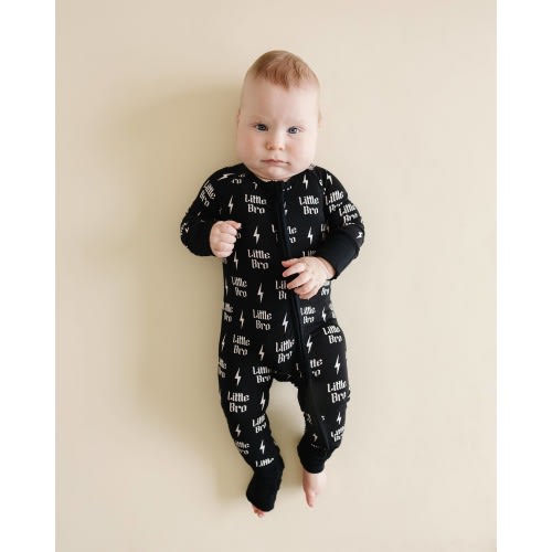 Bamboo Baby Boys' Zip Romper | Little Bro