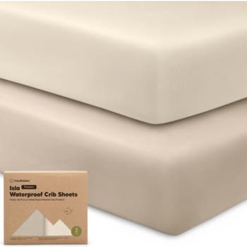 2-Pack Isla [Protect+] Waterproof Crib Sheets