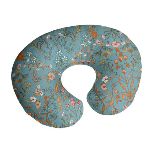 Sweet Jojo Designs Boho Floral Wildflower Black and Blue Nursing Pillow Cover Case by Sweet Jojo Designs | Wayfair
