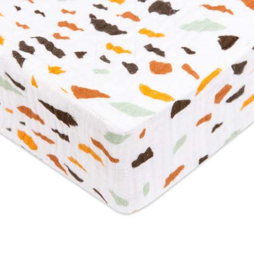 Quilted Changing Pad Cover in GOTS Certified Organic Muslin Cotton