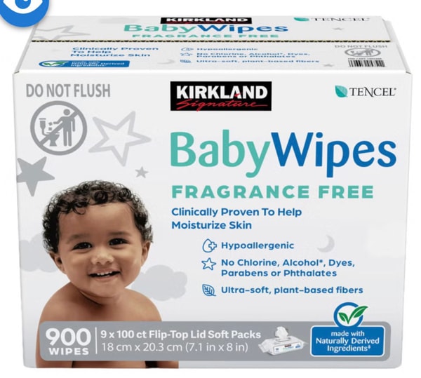 Kirkland Signature Baby Wipes Fragrance Free
