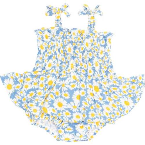 Smocked Bubble with Skirt, Shasta Daisy - Angel Dear | Maisonette