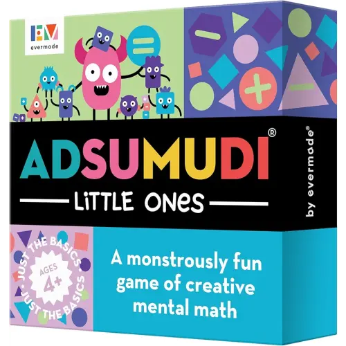 Adsumudi Math Game - Little Ones - The Adorably Fun Game for Clever Kids to Grow Their Addition, Subtraction and Mental Math Skills - Great for Ages 4 and Up
