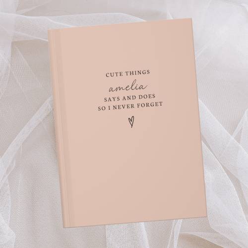 Cute Things My Kids Say and Do- Dear Daughter Son Journal- Personalized Name Journal- Custom Journal Gift- Kids Memories Notebook- Keepsake