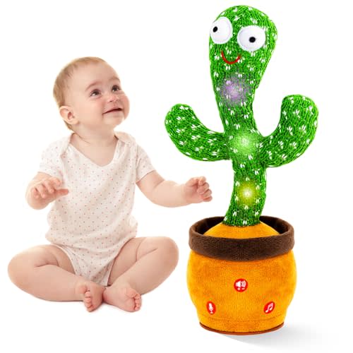 Ayeboovi Dancing Baby Toys with 120 Songs, Interactive Plush Talking Musical Toy Repeating Records What You Say, Soft Stuffed Tummy Time Toys Baby Gifts for 3 4 5 6+ Years Old Boys Girls