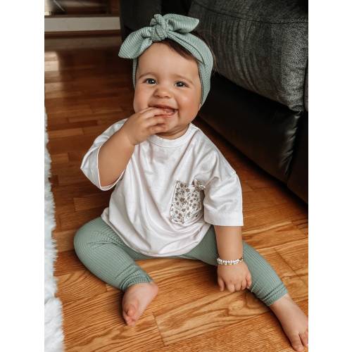 Sea Spray Ribbed Leggings and/or Headband Set, Unisex Boho Baby, Preemie Girl Clothes, Newborn Coming Home Outfit, Cute Toddler Pants