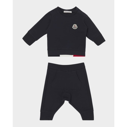 Boy's Logo Sweatshirt and Pants Set, Size 3M-3