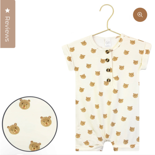 3-6M Teddy Romper