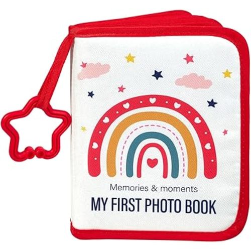 Baby First Year Baby Memory Book-Personalized Baby Photo Album for First Year Memories,Durable & Multi-Functional,Perfect for Capturing Precious Moments (Rainbow)