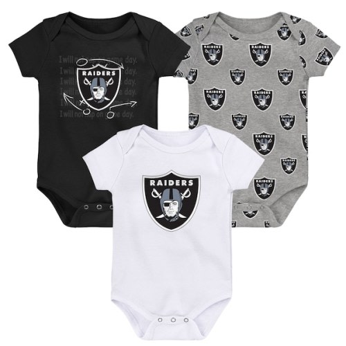 Las Vegas Raiders Newborn & Infant Team Starter 3-Pack Bodysuit Set