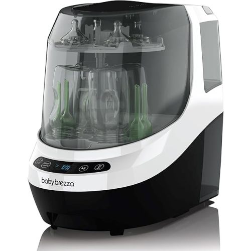 Baby Brezza Bottle Washer Pro - Baby Bottle Washer, Sterilizer + Dryer - All in One Machine Cleans Bottles, Pump Parts, & Sippy Cups - Replaces Hand Washing, Bottle Brushes and Drying Racks